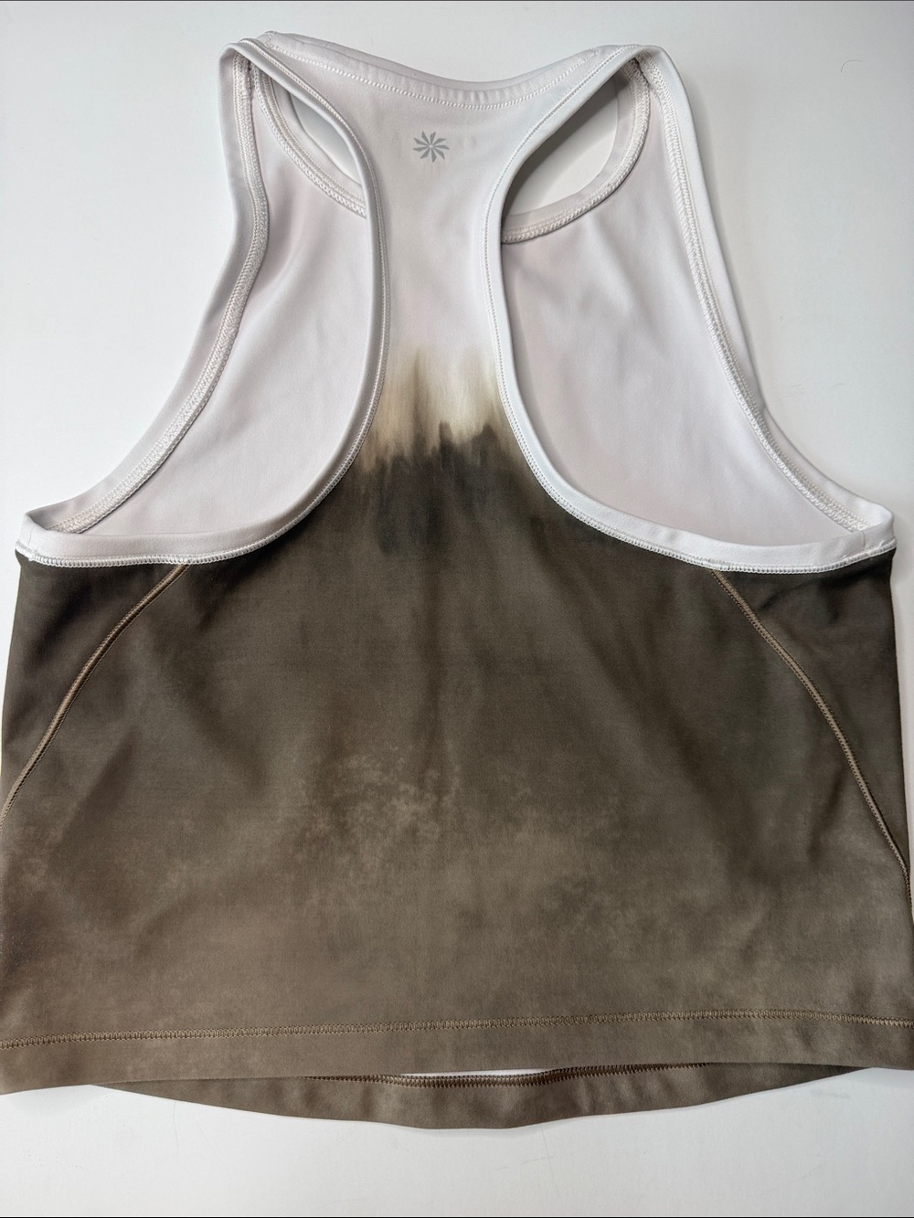 Athleta Shanti Watercolor Stripe Crop Tank NWT XS - Picture 7 of 8